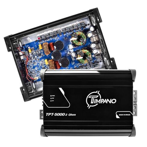Timpano TPT-5000 2 Ohm مضخم صوت كامل النطاق - 5000 واط RMS فئة D 1 قناة أمبير مدمجة لتركيب صوت PRO Audio Midbass، ومكبرات الصوت متوسطة المدى على أنظمة صوت السيارة in Saudi Arabia