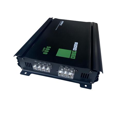 Audio360 AD5000.1 Monoblock Car Amplifier Bundle, 5000W Max Power, Includes 4-Gauge ANL Fuse Amp Wiring Kit, Compact Class D 1-Ohm Stable Subwoofer Amplifier with 90dB SNR in Saudi Arabia