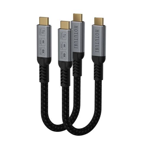 usbc to usbc Data Cable 3.3FT Compatible with Thunderbolt 4/3,Type c to Type c,USBC 3.2 Monitor Cable Support 20Gbps 240W PD Fast Charging Cord, 4K@120Hz for eGPU, Monitor,ssd in Saudi Arabia