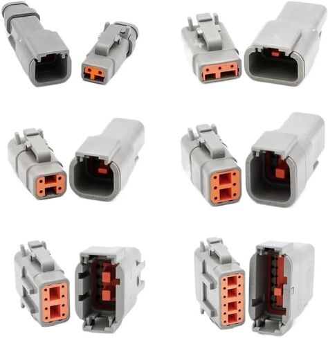 Car Connector Water Proof Automotive Connector Plug Kit M06 M04 2P 3P 4P 6P 8P 12P Male Female Plug Socket for Automobile(3P) in Saudi Arabia