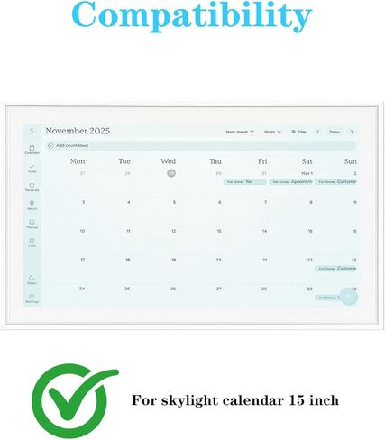 سلك طاقة مصنوع لتقويم Skylight مقاس 15 بوصة - فقط لـ 12 فولت، محول قابس حائط مع كابل بطول 6.6 قدم in Saudi Arabia