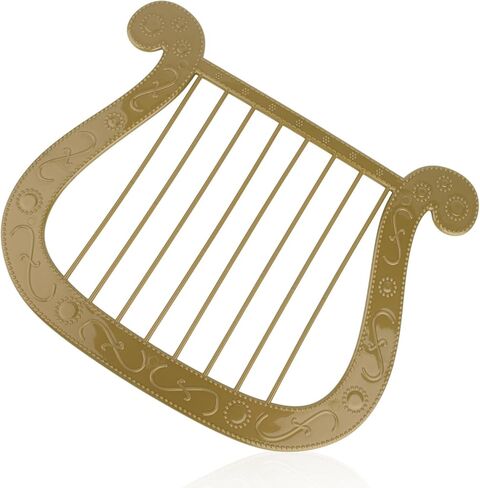 Angel Harp، دعامة القيثارة البلاستيكية الذهبية للهالوين وعيد الميلاد الملائكي ملحق للحفلات ذات الطابع الشخصي in Kuwait
