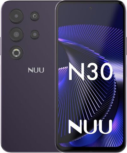 الهاتف الخلوي NUU N30 غير مقفل لـ T-Mobile، Mint، Metro، Qlink، Tello 6GB/128GB، هاتف المراهقين، ثنائي شريحة الاتصال 4G، ثماني النواة 6.7 بوصة 90 هرتز HD+، أي تطبيق أبوي، هواتف Android غير مقفلة، أرجواني، ضمان أمريكي لمدة عام in Kuwait
