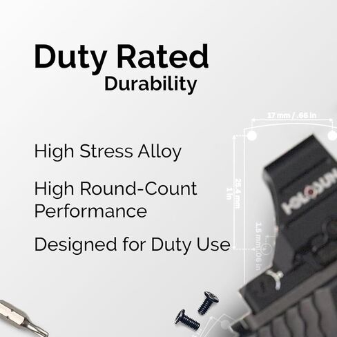 لوحة Canik Mete RMR البصرية - حركية محسوبة - تناسب Trijicon RMR، SRO، Holosun 407C، 507C، 507 Comp - تتضمن الأجهزة، Torx Bit، Vibratite in Kuwait