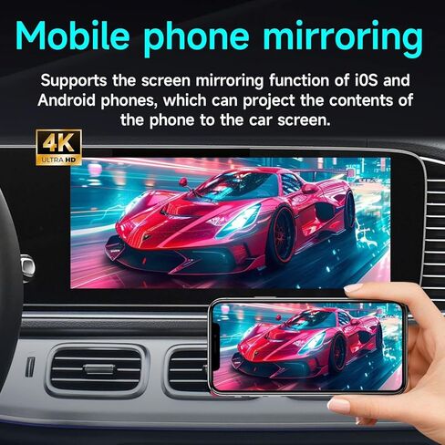 صندوق سحري لمحول CarPlay اللاسلكي، دفق Netflix YouTube TikTok HDMI مخرج ثنائي النطاق واي فاي 4K دعم فيديو متوافق مع OEM السلكي CarPlay وAndroid Auto (ذاكرة وصول عشوائي سعتها 4 جيجابايت + ذاكرة تخزين داخلية 32 جيجابايت) in Kuwait