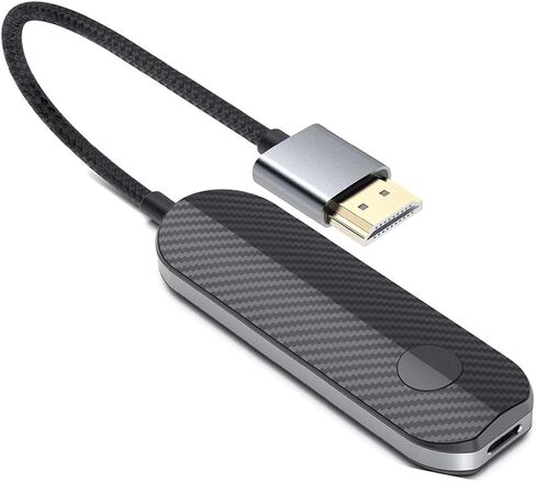 dibdib iOS محول عرض HDMI لاسلكي (iOS فقط)، جهاز بث لجميع موديلات iPhone إلى التلفزيون، مزامنة الفيديو والصوت عالي الدقة، بث النسخ المتطابق YouTube Tiktok إلى التلفزيون، لا يدعم Netflix in Kuwait