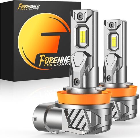 forenner 9006 9005 Light Bulbs Combo, Ultra Brightness 6500K Cool White, 9005/HB3+9006/HB4 Fog Light Bulbs, 1:1 Size Front Fog Lamps, Play-N-Plug, Pack of 4 in Kuwait