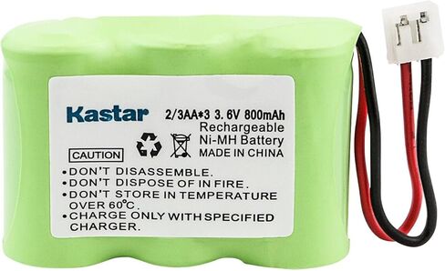 Kastar 6-Pack 3.6V 800mAh Ni-MH Battery Replacement for AT&T Merlin MLC5, MCL5 Lucent 1145, 1165, 1177, 1187, 1445, 1465, 1477, 1487, 2230, 2255, 2422, 2440, 2447, 2455, 3000, 3400, 3410, 4051, 4061 in Kuwait