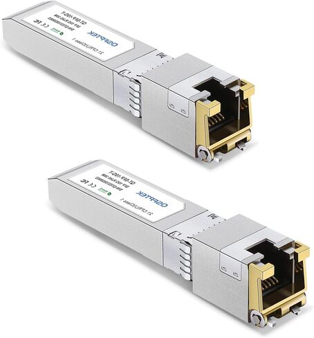 10GBASE-T SFP+ RJ45 Network Transceiver Module, 10Gb SFP to RJ-45 Copper Mini GBIC Low Working Temp Compatible with Cisco SFP-10G-T-S, Ubiquiti, Open Switch (1) in Kuwait