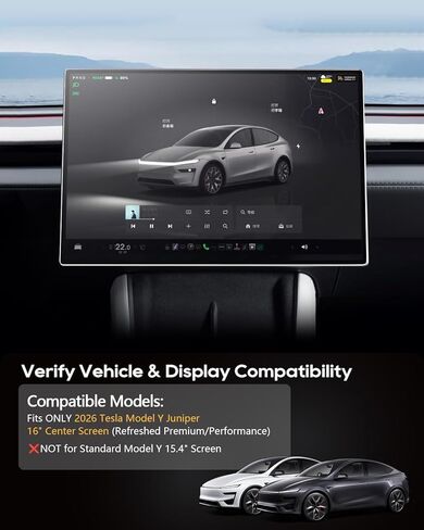 LFOTPP لشاشة Tesla Model Y 2026 Juniper Premium/Performance Glossy Screen Protector لشاشة أمامية مقاس 16 بوصة وشاشة خلفية مقاس 8 بوصة - [أكثر وضوحًا] - غير مناسب لطراز Y 2026 والمعيار 15.4 بوصة - [عبوة من قطعتين] in Saudi Arabia