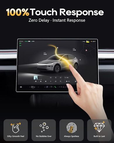 LFOTPP لشاشة Tesla Model Y 2026 Juniper Premium/Performance Glossy Screen Protector لشاشة أمامية مقاس 16 بوصة وشاشة خلفية مقاس 8 بوصة - [أكثر وضوحًا] - غير مناسب لطراز Y 2026 والمعيار 15.4 بوصة - [عبوة من قطعتين] in Saudi Arabia