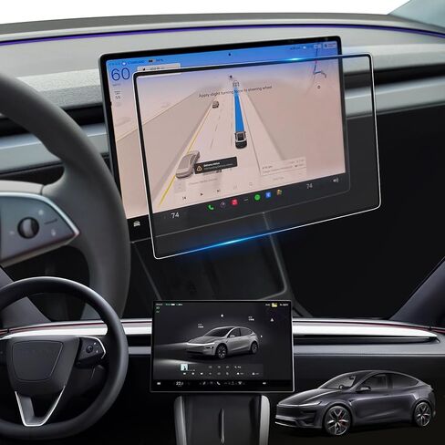 LFOTPP لشاشة Tesla Model Y 2026 Juniper Premium/Performance Glossy Screen Protector لشاشة أمامية مقاس 16 بوصة وشاشة خلفية مقاس 8 بوصة - [أكثر وضوحًا] - غير مناسب لطراز Y 2026 والمعيار 15.4 بوصة - [عبوة من قطعتين] in Saudi Arabia