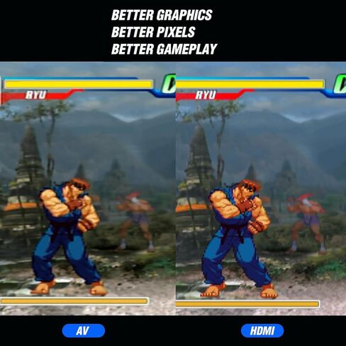 محول BITFUNX PS2/PS1/PS One HDMI™ - مدمج في RGB لمفتاح المكونات، يدعم RGB/Component إلى 1080P HDMI™، محول ألعاب الفيديو التوصيل والتشغيل بدون تأخير، محول HD لأي تلفزيون عالي الدقة in Kuwait