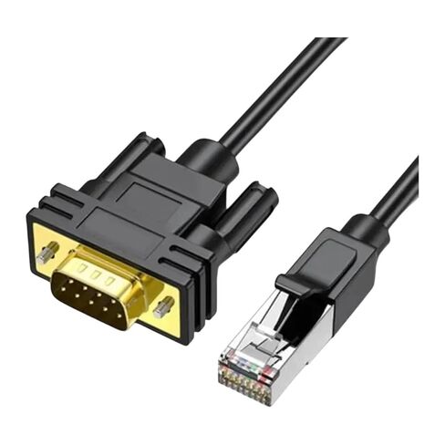 RJ45 إلى RS232 كابل وحدة التحكم ذكر 4.92Ft مقاومة للتداخلات لكابل وحدة التحكم Cat5 Ethernet LAN in Kuwait