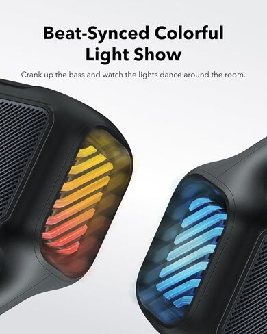Soundcore Boom 2 من Anker، مكبر صوت خارجي، مكبر صوت Select 4 Go Bluetooth Shower من Anker، BassUp 2.0، وقت تشغيل 24 ساعة، مقاوم للماء IPX7، قابل للطفو، صوت قوي، في الهواء الطلق/المنزل/المكتب/السفر in Saudi Arabia