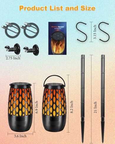 مكبرات صوت بلوتوث خارجية مطورة مقاومة للماء، صوت محيطي عالي الدقة 10 وات، مزامنة تلقائية متعددة تصل إلى 100 مكبر صوت، هدايا أدوات رائعة للرجال، مكبر صوت خارجي مع ضوء لحفلة الفناء (عبوتان) in Kuwait