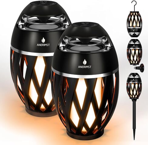 Upgraded Multi-Sync Bluetooth Speakers with Light, Outdoor Speakers Waterproof Auto-Pairing, Unique Gifts for Men, Bluetooth 5.4, 24H Playtime, Loud HD Sound, Cool Gadgets for Home/Patio/Beaches in Kuwait