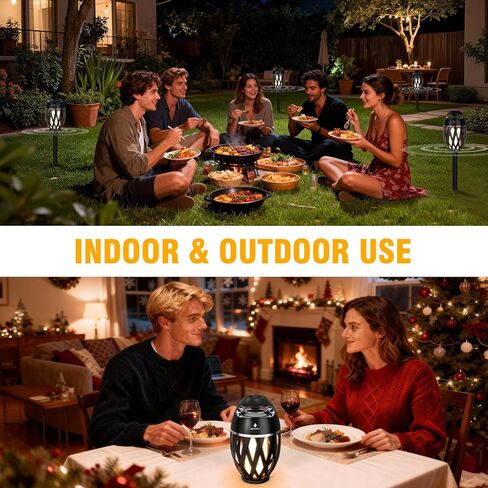 Upgraded Multi-Sync Bluetooth Speakers with Light, Outdoor Speakers Waterproof Auto-Pairing, Unique Gifts for Men, Bluetooth 5.4, 24H Playtime, Loud HD Sound, Cool Gadgets for Home/Patio/Beaches in Kuwait