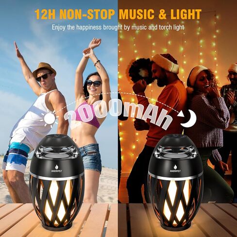 Upgraded Multi-Sync Bluetooth Speakers with Light, Outdoor Speakers Waterproof Auto-Pairing, Unique Gifts for Men, Bluetooth 5.4, 24H Playtime, Loud HD Sound, Cool Gadgets for Home/Patio/Beaches in Kuwait