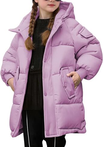 Kids Winter Coat Baby Girls Puffer Jacket Toddler Down Jackets Hooded Warm Cute Long Outerwear Winter Coats for Boys in Saudi Arabia