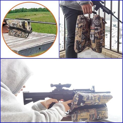 Shooting Rest Bag, Front Shooting Bag for Rifles and Shotguns, Portable Unfilled H-bag for Outdoor, Range, Shooting and Hunting (camouflage257, 13 * 8) in Saudi Arabia