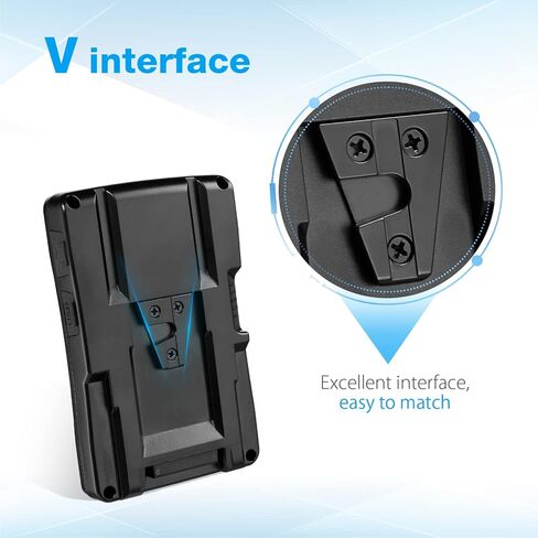 95Wh 6600mAh BP-95 V Mount V-Lock Battery Compatible with Sony Video Digital Camera Camcorder Broadcast DSLR LED Light Monitor HDCAM XDCAM and Other Camcorders in Saudi Arabia