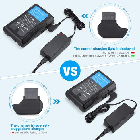 95Wh 6600mAh BP-95 V Mount V-Lock Battery Compatible with Sony Video Digital Camera Camcorder Broadcast DSLR LED Light Monitor HDCAM XDCAM and Other Camcorders in Saudi Arabia