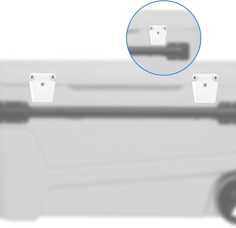 2pcs Cooler Lock Column & 10pcs Screws, High-Strength Cooler Latch Replacement Parts with Plastic Latches Posts Set Compatible with Igloo 50-165 Qt in Kuwait