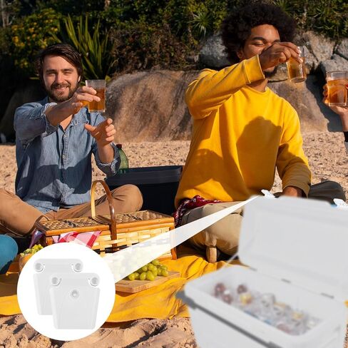 2pcs Cooler Lock Column & 10pcs Screws, High-Strength Cooler Latch Replacement Parts with Plastic Latches Posts Set Compatible with Igloo 50-165 Qt in Kuwait