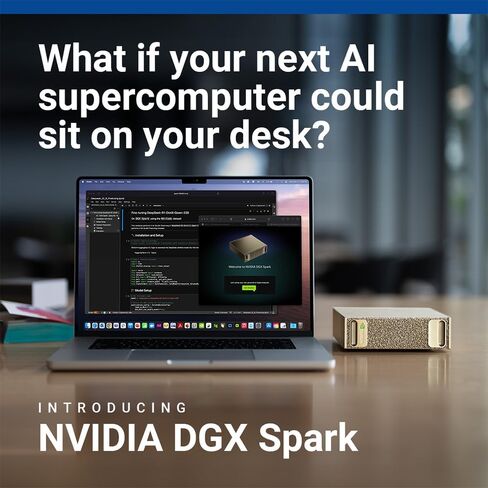 NVIDIA DGX Spark GB10 Grace Blackwell Superchip، 128 جيجابايت LPDDR5x، معالج ARM، تخزين 4 تيرابايت NVME M.2 SSD in Kuwait