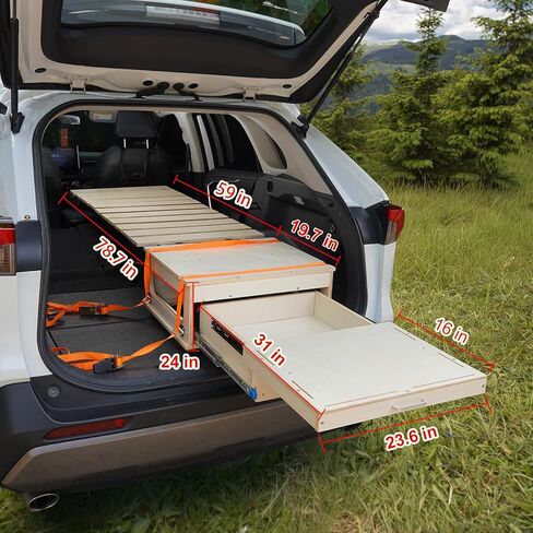 SUV Sleeping Bed Platform, Slide Out Trunk Overland Kitchen, 30s Quick Setup in Kuwait