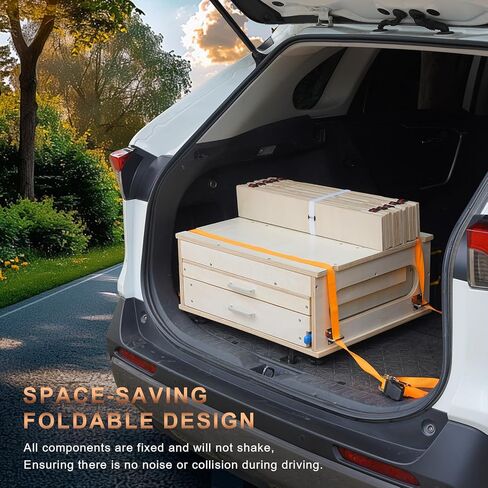 SUV Sleeping Bed Platform, Slide Out Trunk Overland Kitchen, 30s Quick Setup in Kuwait