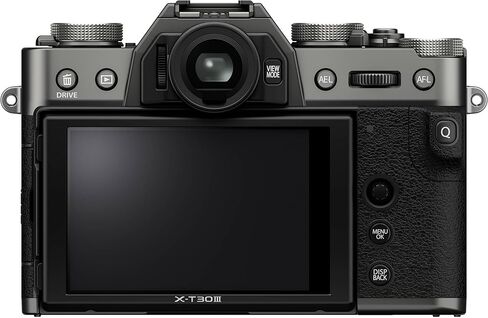 FUJIFILM X-T30 III Mirrorless Camera with 13-33mm f/3.5-6.3 Lens (Charcoal Silver) Bundle with Lens Filter Kit UV/CPL/F 49mm + 64GB Memory Card + Memory Card Wallet + Cleaning Kit in Saudi Arabia