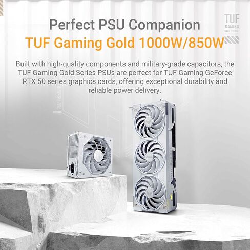 ASUS TUF Gaming GeForce RTX 5070 Ti 16GB GDDR7 White OC Edition Gaming Graphics Card (PCIe 5.0, HDMI/DP 2.1, 3.125 slot, military grade components, protective PCB coating, axial tech fans) in Saudi Arabia