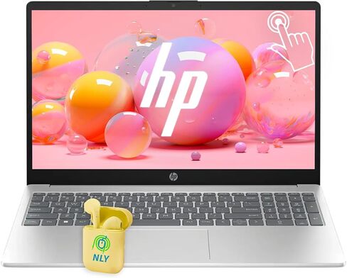HP Touch Screen Laptop ، 15.6 "LED شاشة تعمل باللمس كمبيوتر محمول طالب ، Windows 11 PRO 64GB RAM 2TB SSD ، Intel Core I3-1315U ، جناح المكاتب مدى الحياة ، سماعات NLY ، Silver Natural Silver in Saudi Arabia