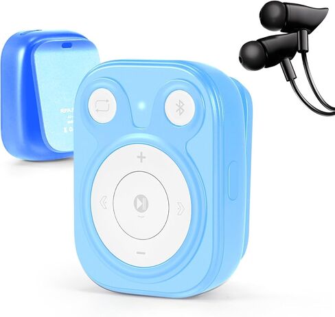 Mini MP3 Player with Bluetooth 5.3, 64GB Portable Music Player with Sports Clip, OTG Function, Mp3 Player NO Screen for Running/Cycling/Exercise-Student, Kid in Kuwait