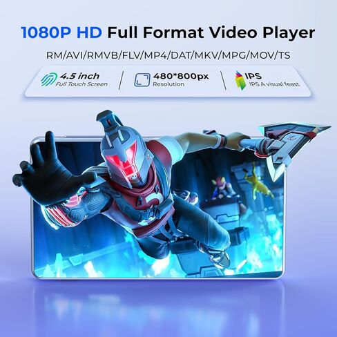 مشغل MP3 سعة 160 جيجابايت مع بلوتوث وواي فاي، مشغل MP3 Android مع Spotify، مشغل MP4 مع شاشة لمس عالية الدقة 4.5 بوصة، Google Play، Amazon Music، Pandora، مشغل للأطفال، إلغاء تثبيت التطبيق وتثبيته in Kuwait