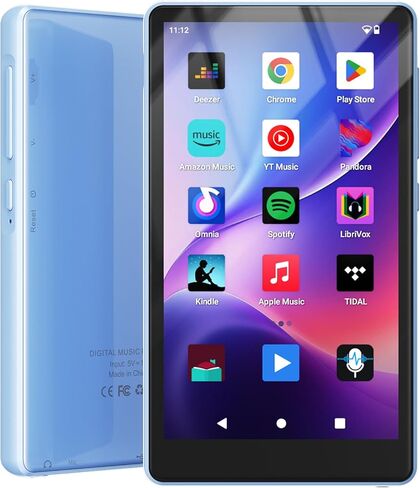 مشغل MP3 سعة 160 جيجابايت مع بلوتوث وواي فاي، مشغل MP3 Android مع Spotify، مشغل MP4 مع شاشة لمس عالية الدقة 4.5 بوصة، Google Play، Amazon Music، Pandora، مشغل للأطفال، إلغاء تثبيت التطبيق وتثبيته in Kuwait