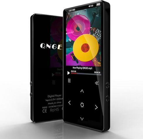 مشغل MP3 مع شاشة TFT ملونة 2.8 بوصة، مشغل موسيقى مع بلوتوث يدعم راديو FM وفيديو إلكتروني مدمج 32 جيجابايت in Saudi Arabia