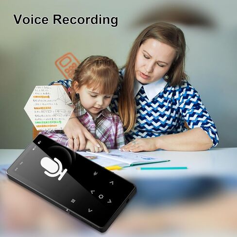 مشغل MP3 مع شاشة TFT ملونة 2.8 بوصة، مشغل موسيقى مع بلوتوث يدعم راديو FM وفيديو إلكتروني مدمج 32 جيجابايت in Saudi Arabia