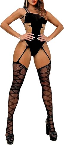 Woman Lingerie Tights Fishnet Body Stockings Mini Top Pantyhose Dancer Outfits in Saudi Arabia