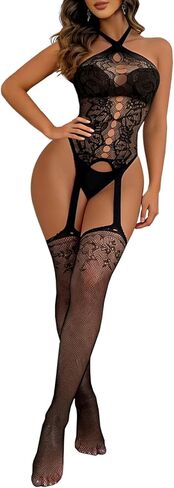 Woman Lingerie Tights Fishnet Body Stockings Mini Top Pantyhose Dancer Outfits in Saudi Arabia