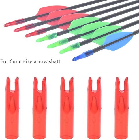 Vbest life Archery Arrows Nocks for 6mm Shaftment Hunting Target Shooting 50Pcs Red Blue Green in Saudi Arabia