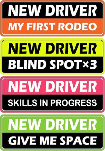 5Pcs New Car Magnets for Novice Drivers, Student Driver Magnet for Car Funny Safety Attention Sign for Car, Good Magnetism Assisted Driving Equipment for Beginners in Kuwait