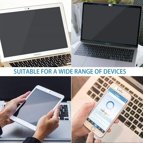 Webcam Cover Slide(9 PCS), Ultra Thin Camera Cover Slide for Camera Privacy Cover Slide for Laptop/Cell Phone/iPad/PC/Tablet, Great for Protect Your Privacy and Security - （3 White+3 Black+3 Stars） in Saudi Arabia