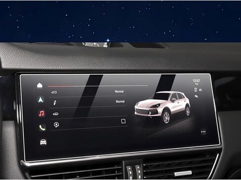 Tempered Glass Screen Protector for Porsche Cayenne 2018-2023 (Navigation Screen), HD Anti Glare Car Navigation & Touch Screen Anti-Fingerprint Ultra Clear Touch Sensitivity in Saudi Arabia