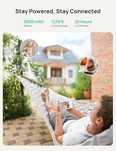 جهاز مراقبة الأطفال الذكي Dr.Care VistaView WiFi - شاشة مقسمة 5 بوصات 1080 بكسل وتحكم في تطبيقات الكاميرا 2K، تنبيهات البكاء والحركة، رؤية ليلية عالية الدقة، بطارية 5000 مللي أمبير في الساعة، التحدث في اتجاهين، متعدد المستخدمين، أمان ثلاثي، نطاق 1279 قدمً in Saudi Arabia