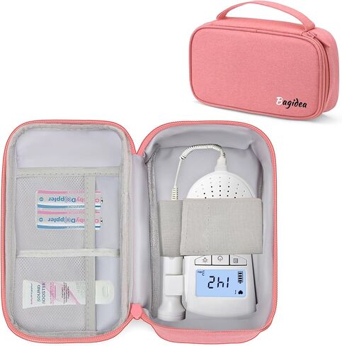 Travel Carrying Bag for Doppler Fetal Heart Monitor, Storage bag for Doppler Monitor, Portable Organizer Case Fits Doppler Heartbeat Monitor, Bag Only in Saudi Arabia