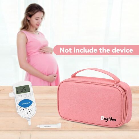Travel Carrying Bag for Doppler Fetal Heart Monitor, Storage bag for Doppler Monitor, Portable Organizer Case Fits Doppler Heartbeat Monitor, Bag Only in Saudi Arabia