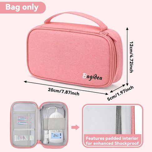 Travel Carrying Bag for Doppler Fetal Heart Monitor, Storage bag for Doppler Monitor, Portable Organizer Case Fits Doppler Heartbeat Monitor, Bag Only in Saudi Arabia
